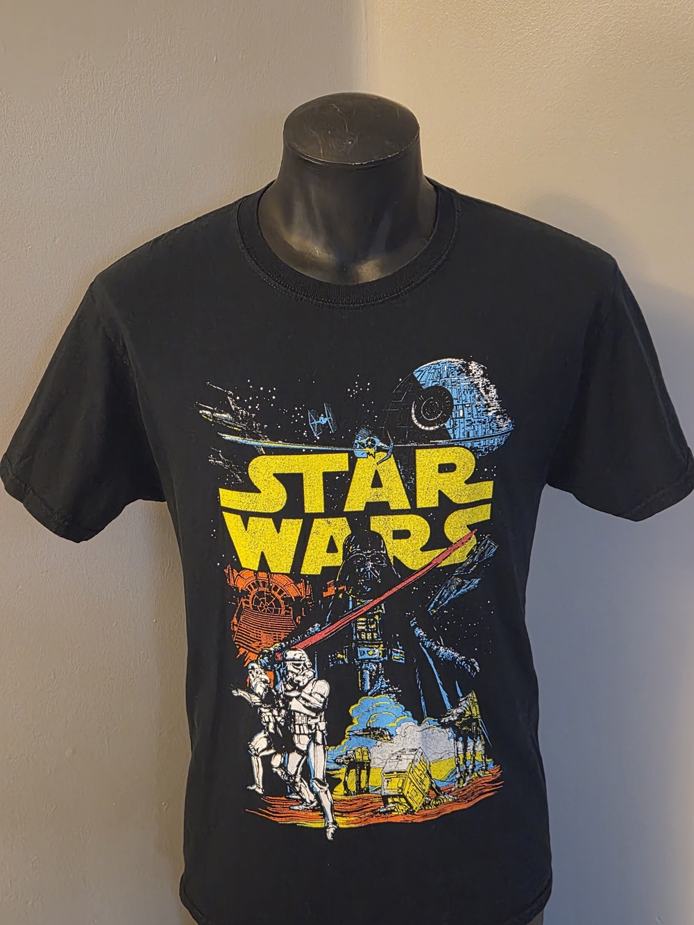 Star Wars Darth Vader Graphic T-Shirt Black Size Medium